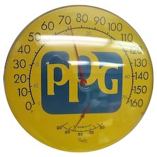 Fabulous Advertising PPG Round Thermometer Pittsburgh Plate Glass