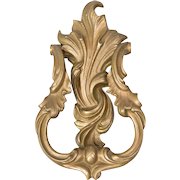 Antique French Rococo Style Gilded Bronze Door Knocker