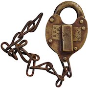 Baltimore & Ohio Railroad Brass Switch Lock by FS Hardware