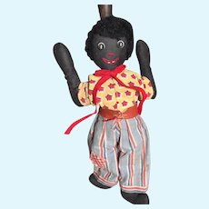 Black Folk Art Cloth Doll