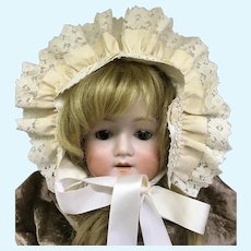 Bonnet for antique doll 10"-12"head circumference