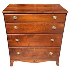 C.1800 American Southern Inlaid Chest of Drawers
