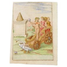 Chariot Of The Gods - From First Edition of Cartari's Le imagini de i dei de gli antichi - Images of the Gods.  Published 1571 -