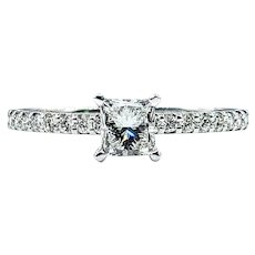 Classic Princess Cut Diamond Engagement Ring
