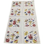 Colorful Kitchen Pans And Utensils White Kitchen Towel