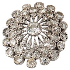 Early 20th Century Floral Spray Diamond Ring