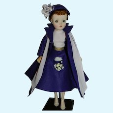 Felt Coat Skirt Knit Top & Hat for Vintage Cissy Doll