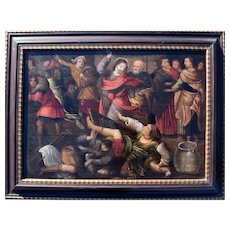 Flemish school, Oil on Panel, c1680 Old Master
