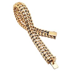 French Gold Filled Engraved Bracelet - FIX