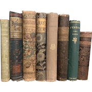 THE GARDEN COLLECTION Lot of 8 Antique Floral Art Nouveau Books 1800s