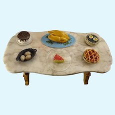 Group of Miniature Food for Doll House