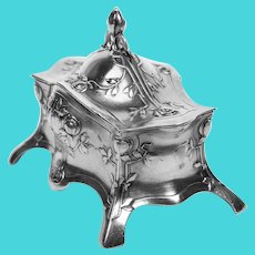 Jewelry box Art Nouveau WMF silver plated, Germany