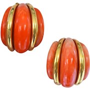 Kenneth Lane Orange Crush Earrings