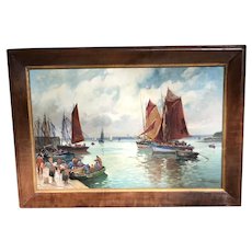 Mid 20th C. French Impressionist Painting by Eugene Demester