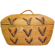 Native American Indian Salish Basket Lillooet