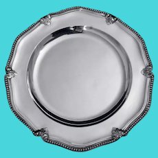 Odiot - Two Round Louis XV Antique French 950 Sterling Silver Serving Platters