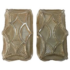 Pair of 1950s Art Deco Style Wall Lamp Sconces