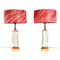 Pair of Mid-Century Table Lamps made by Rembrandt Lamp Co.