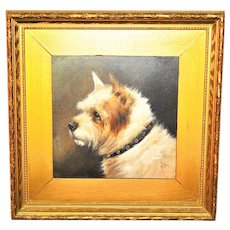 Portrait of a Terrier by Edward Aistrop