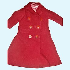 Red woollen hand made coat