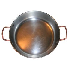 Rare Revere Ware Au Gratin Pan with Copper Handles