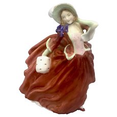 Royal Doulton Bone China Lady Figurine Autumn Breezes HN1934