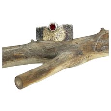 A Ruby 14K gold Sterling Silver Ring