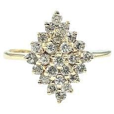 Sparkling Diamond Fashion Ring - 14K Gold