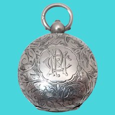 Victorian English Sterling Silver Sovereign Coin Holder