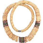 Vintage 1960's Graduated Puka Shell Necklace