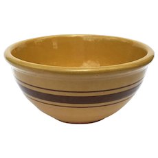 Vintage Banded Yelloware Bowl