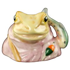 Vintage Beswick Beatrix Potter Jeremy Fisher Porcelain Frog Character Jug
