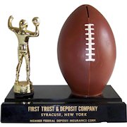 Vintage Football Trophy & Football Still Bank