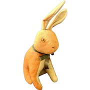 Vintage Orange & Cream Wool Felt Bunny Rabbit from my Collection