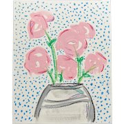 "Flowers for Hockney" Original Painting by Tony Curry
