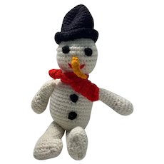 Yarn snowman/knitted