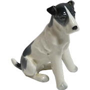 Rare German Porcelain Fox Terrier Dog Figurine